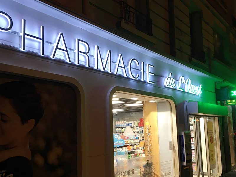 Enseigne lumineuse pharmacie
