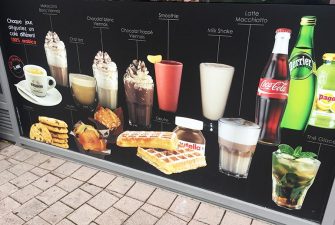Adhésif menu
