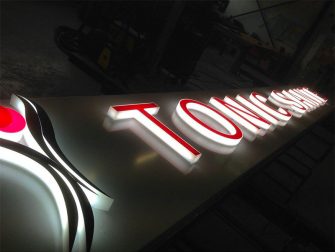 Lettres blocs LED